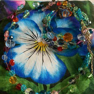 Floating Crystal Bracelet & Necklace